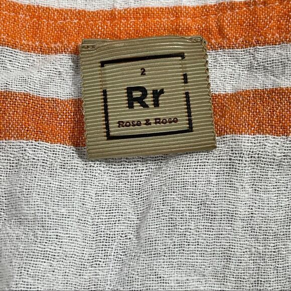 Rose And Rose Striped Midi Kaftan Dress - Women's Size M - Picture 2 of 8